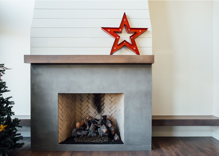 Concrete Fireplace Concrete Shop West